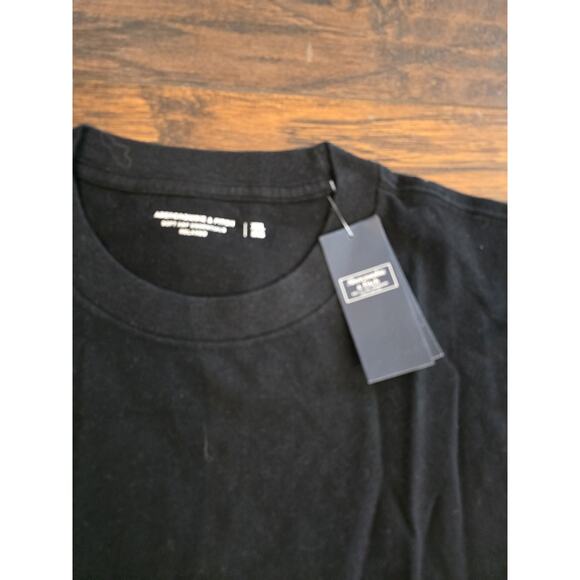 Abercrombie & Fitch T Shirt Mens Soft Essentials Relaxed XXL 2XL black SS - Picture 2 of 6